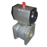 Pneumatic ball valve